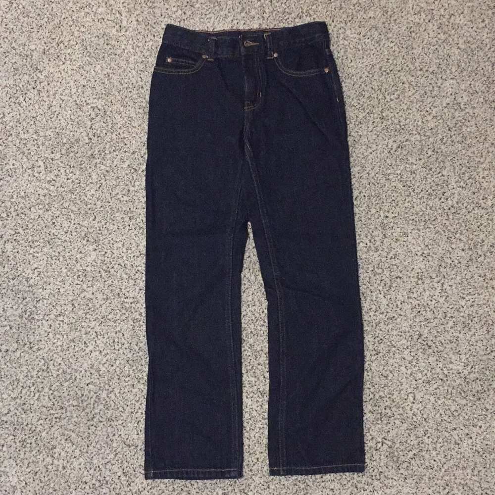 👖Land’s End Boy’s Dark Blue Denim Jeans Size 10
